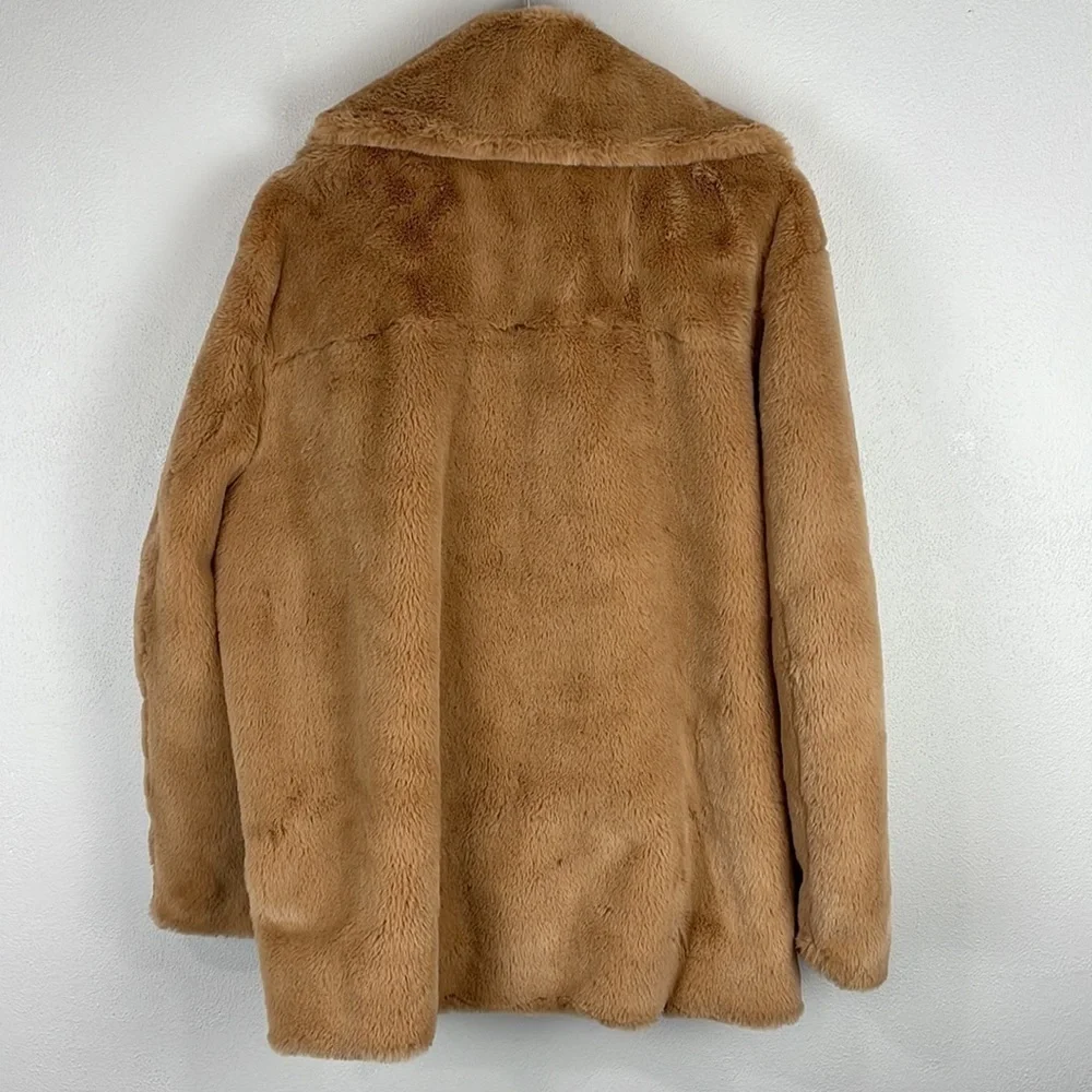Tiger Mist Fawkner Faux Fur Open Front Jacket Size Small - Picture 7 of 8